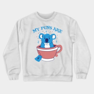 Koala animal in tea cup Crewneck Sweatshirt